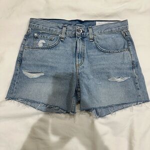 Blue denim Rag & Bone cutoff shorts - size 24